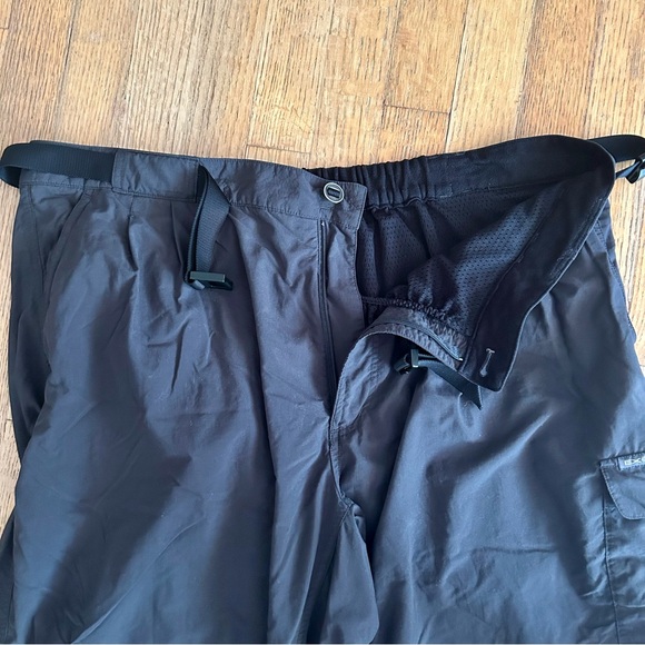 EXOFFICIO Men's Dark Gray Belted Hiking Fishing Travel Cargo Pants sz XL SHORT - Picture 4 of 11